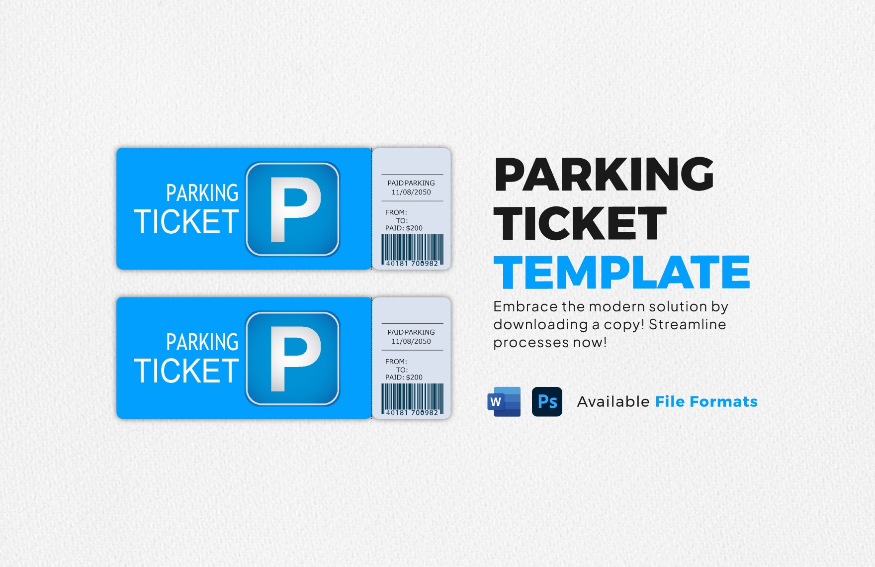 Free Parking Ticket Template In Word PSD Download Template Free Parking Ticket Template In Word PSD Download Template
