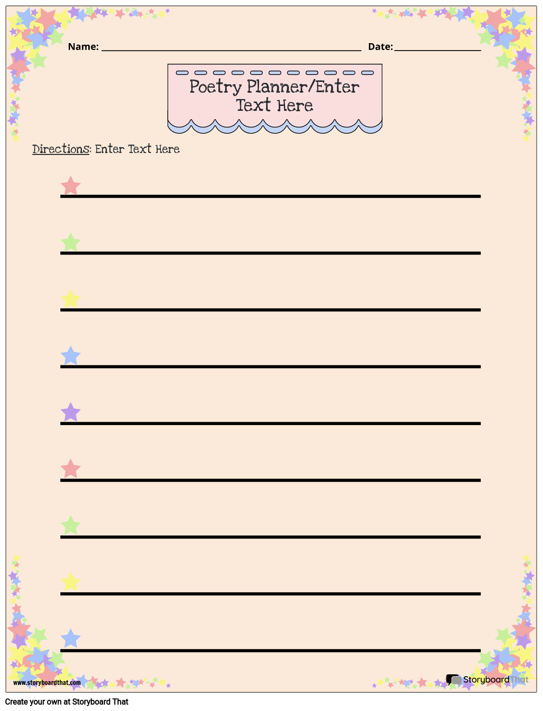 Free Poem Worksheet Templates Poetry Maker For Students Free Poem Worksheet Templates Poetry Maker For Students