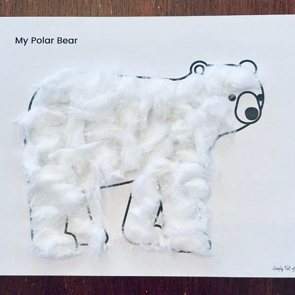 Free Polar Bear Printable with Craft Ideas Simply Full Of Delight