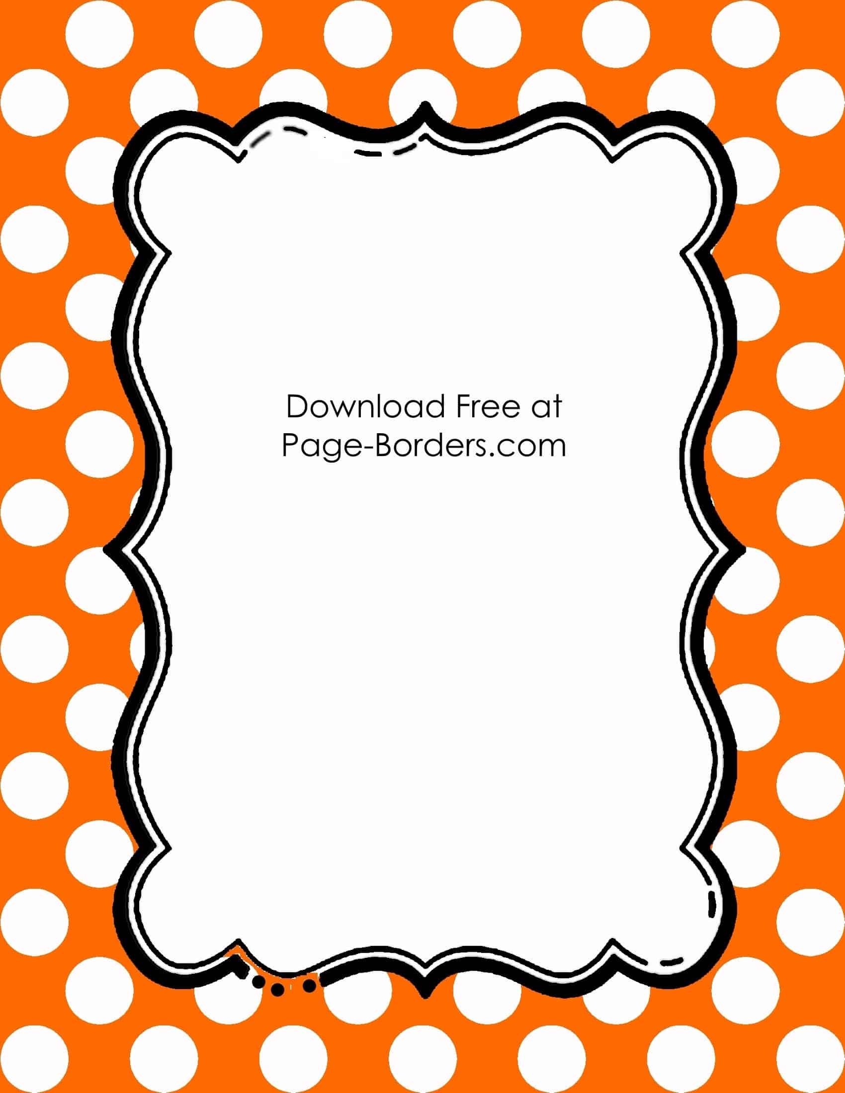 Free Polka Dot Border Templates In 16 Colors Instant Download Free Polka Dot Border Templates In 16 Colors Instant Download