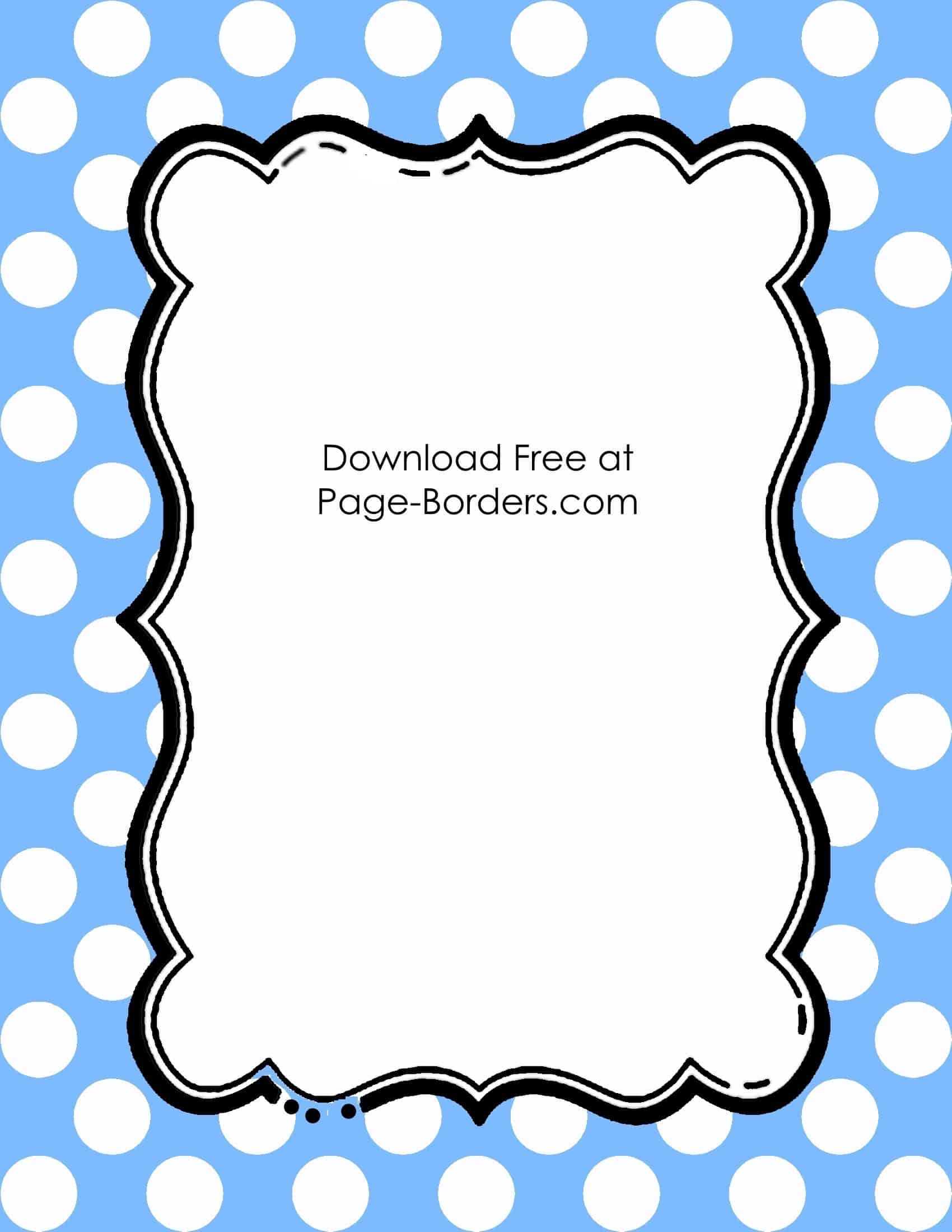 Free Polka Dot Border Templates In 16 Colors Instant Download Free Polka Dot Border Templates In 16 Colors Instant Download