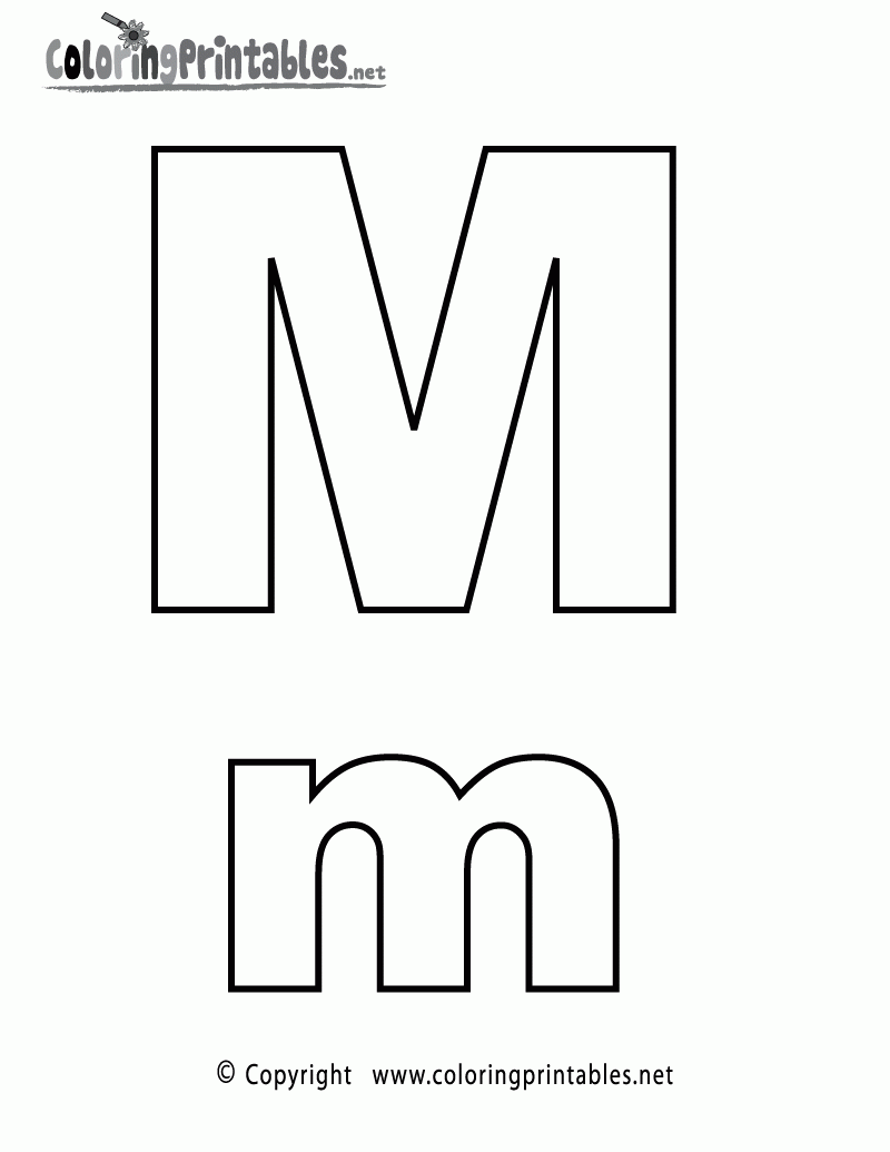Free Printable Letter M Template