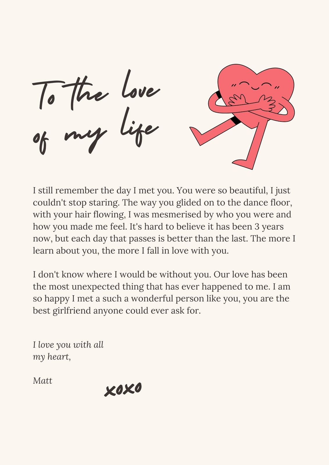 Free Printable Love Letter Templates