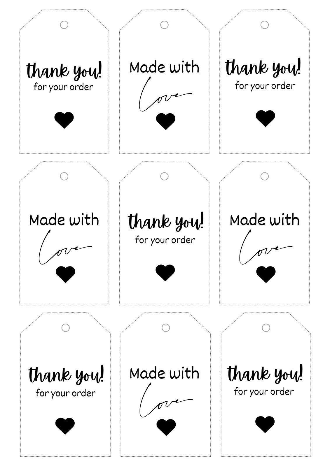 Free Printable Party Favor Tag Templates
