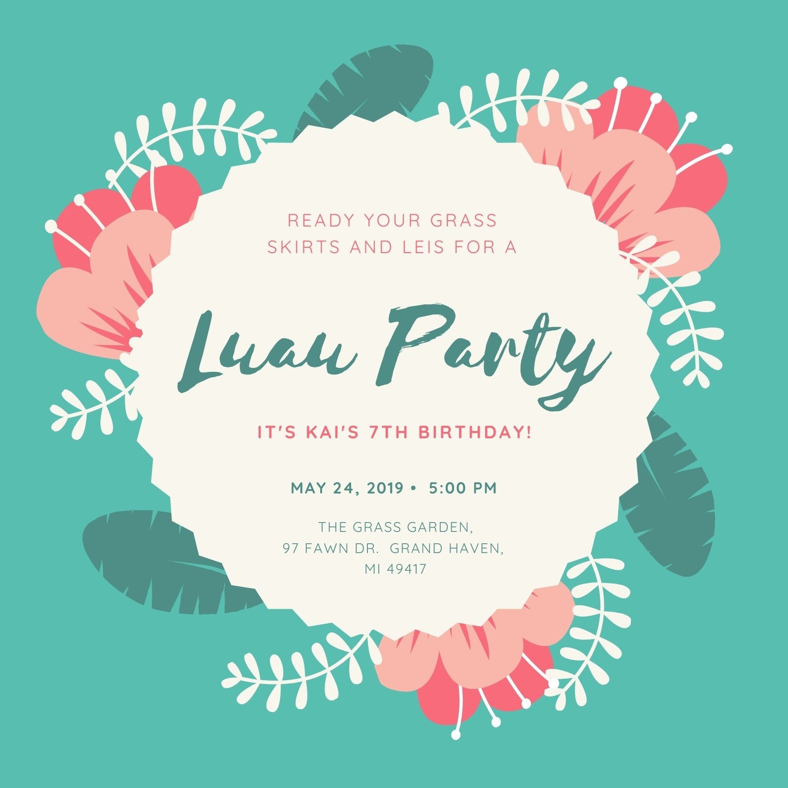 Free Printable And Customizable Luau Invitation Templates Canva Free Printable And Customizable Luau Invitation Templates Canva