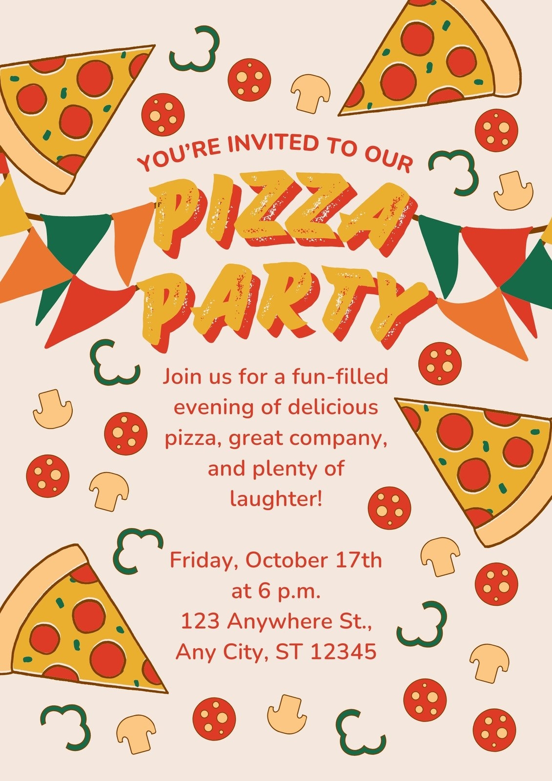 Free Printable And Customizable Party Flyer Templates Canva