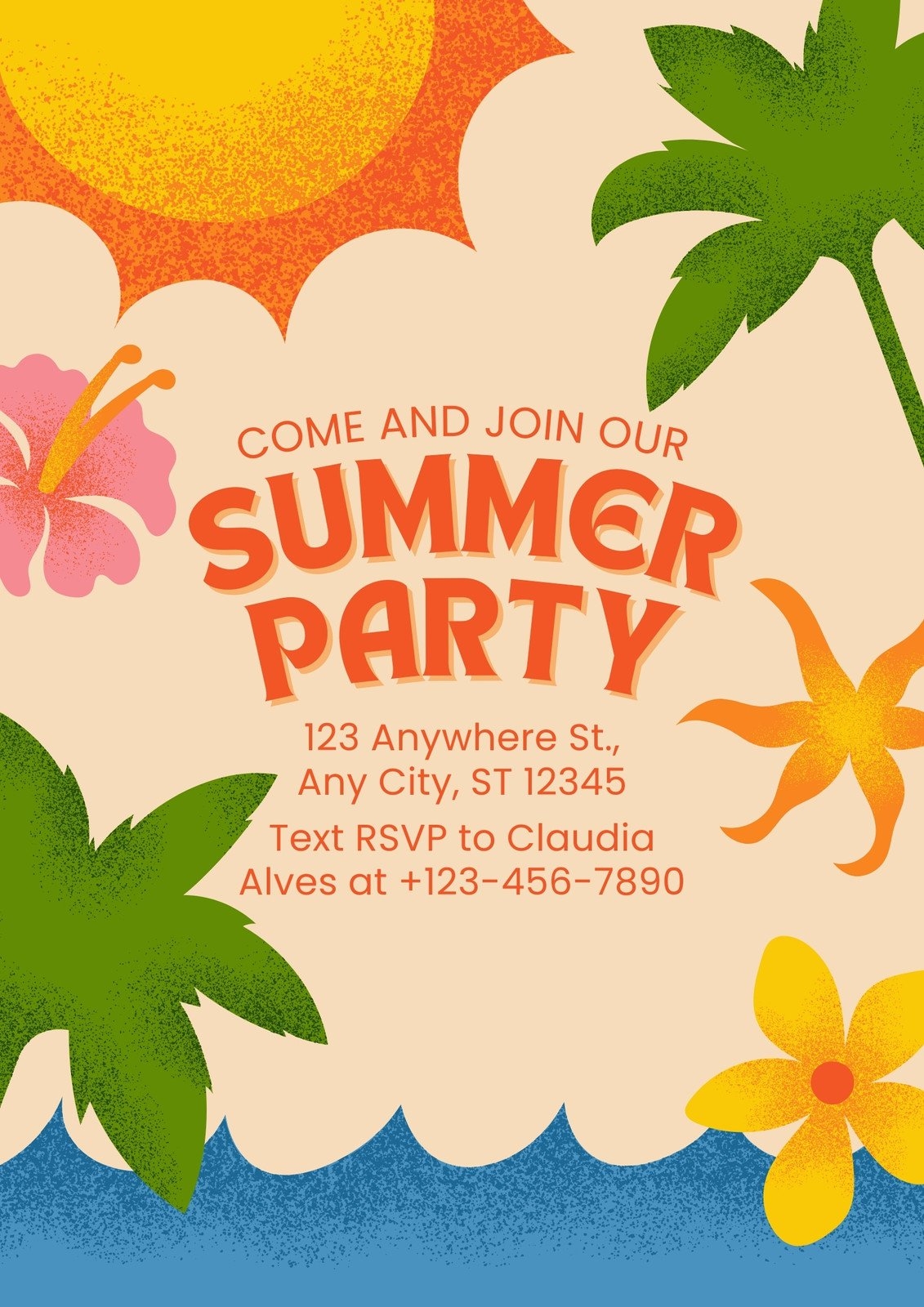 Free Printable And Customizable Party Flyer Templates Canva