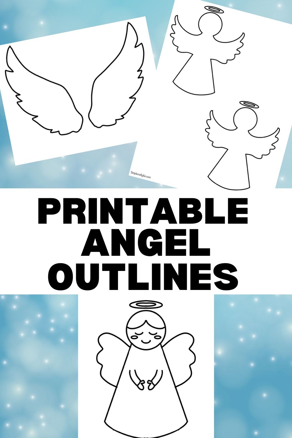 Free Printable Large Angel Templates