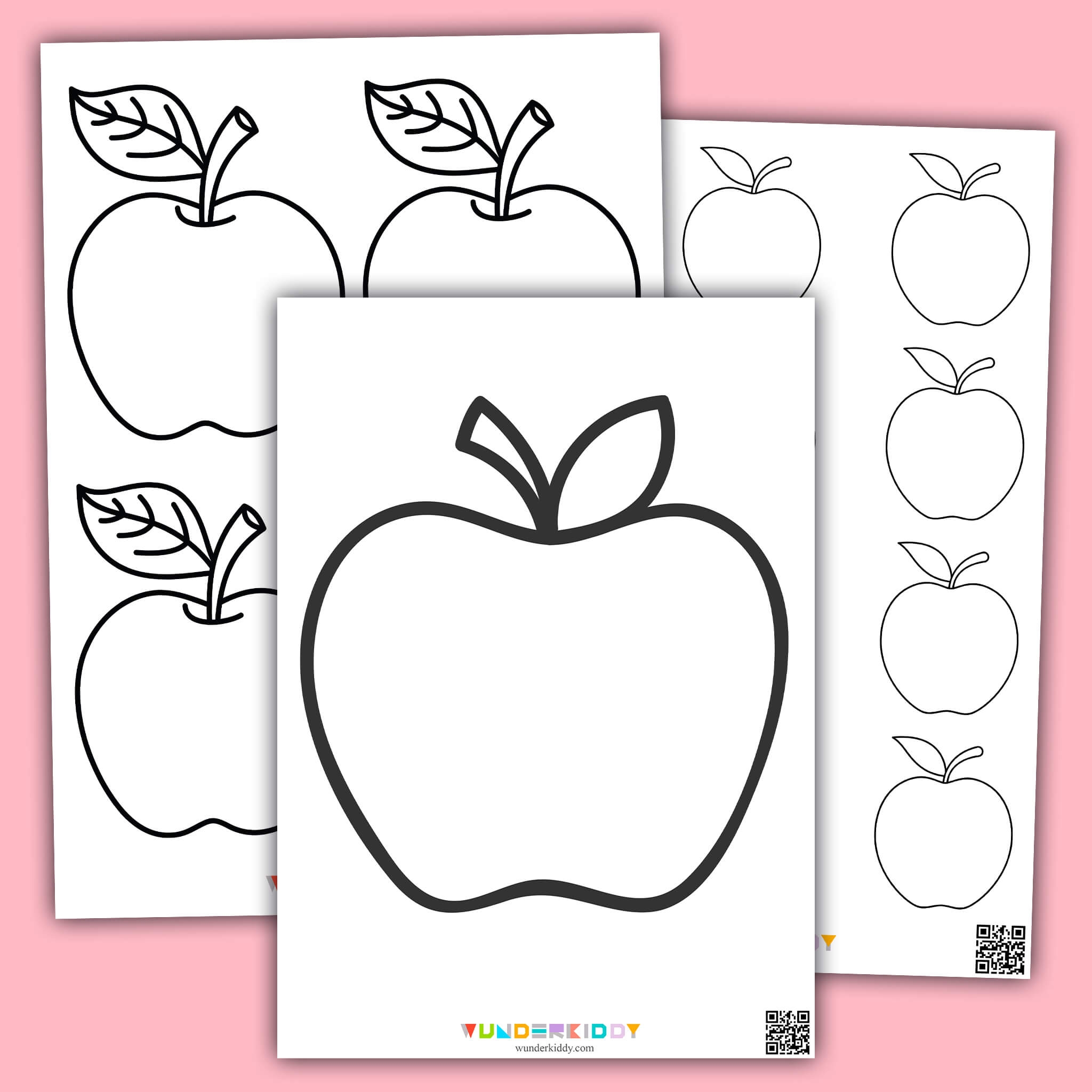 Free Printable Large Apple Template