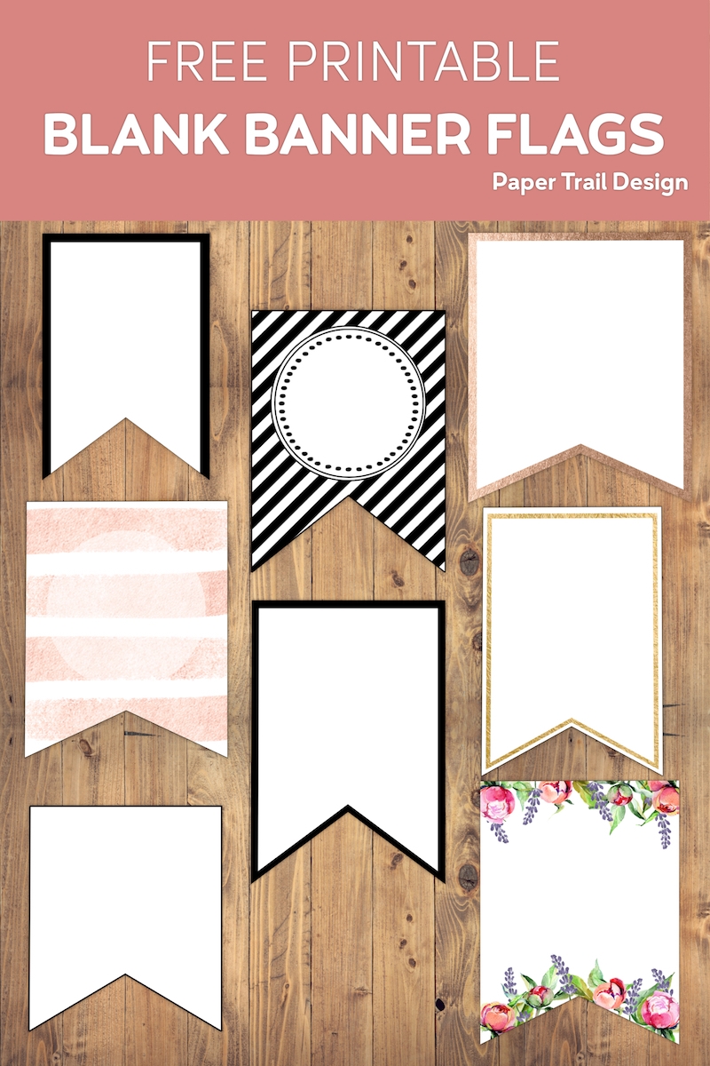 Free Printable Banner Templates Blank Banners Paper Trail Design Free Printable Banner Templates Blank Banners Paper Trail Design