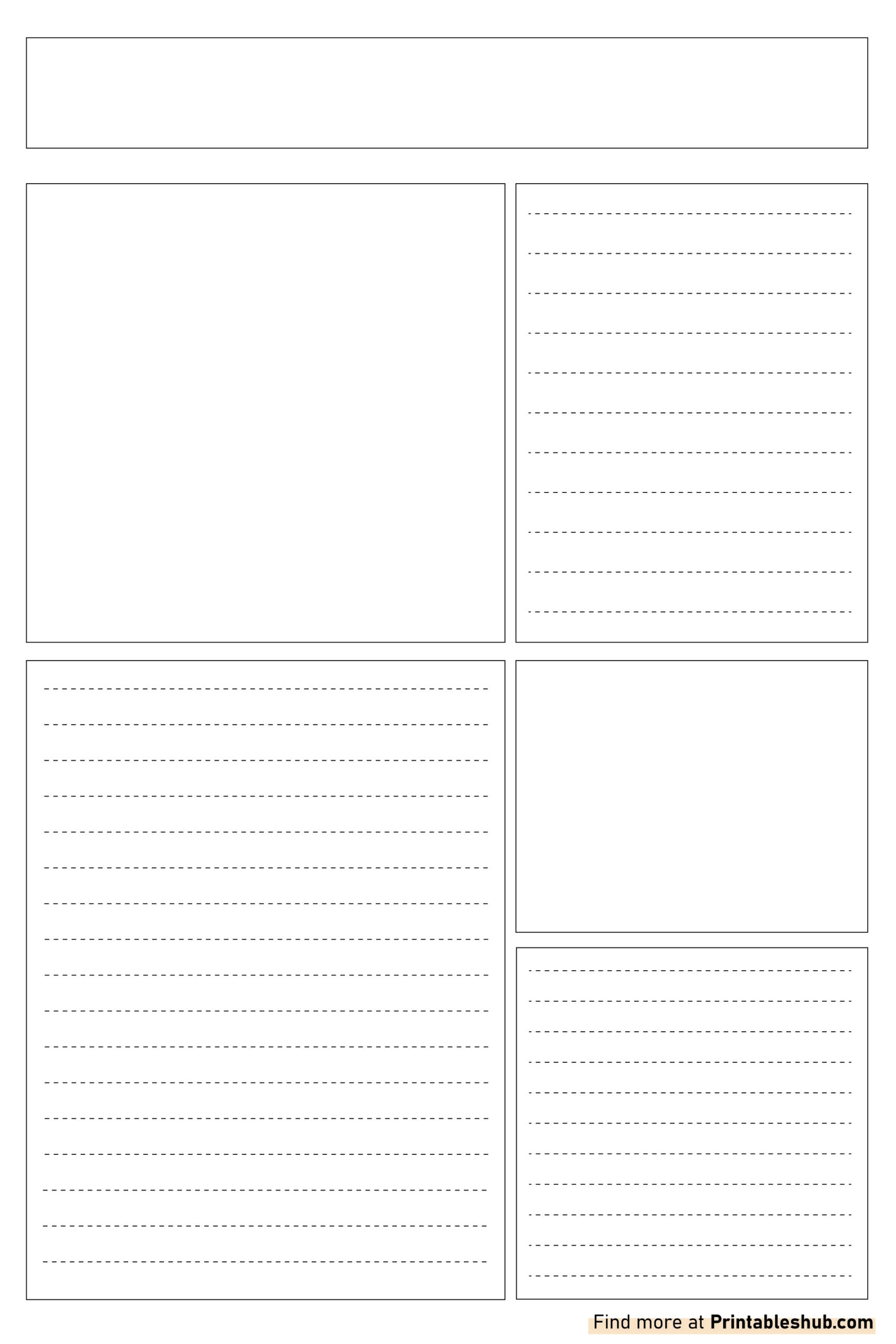 Free Printable Newspaper Report Template