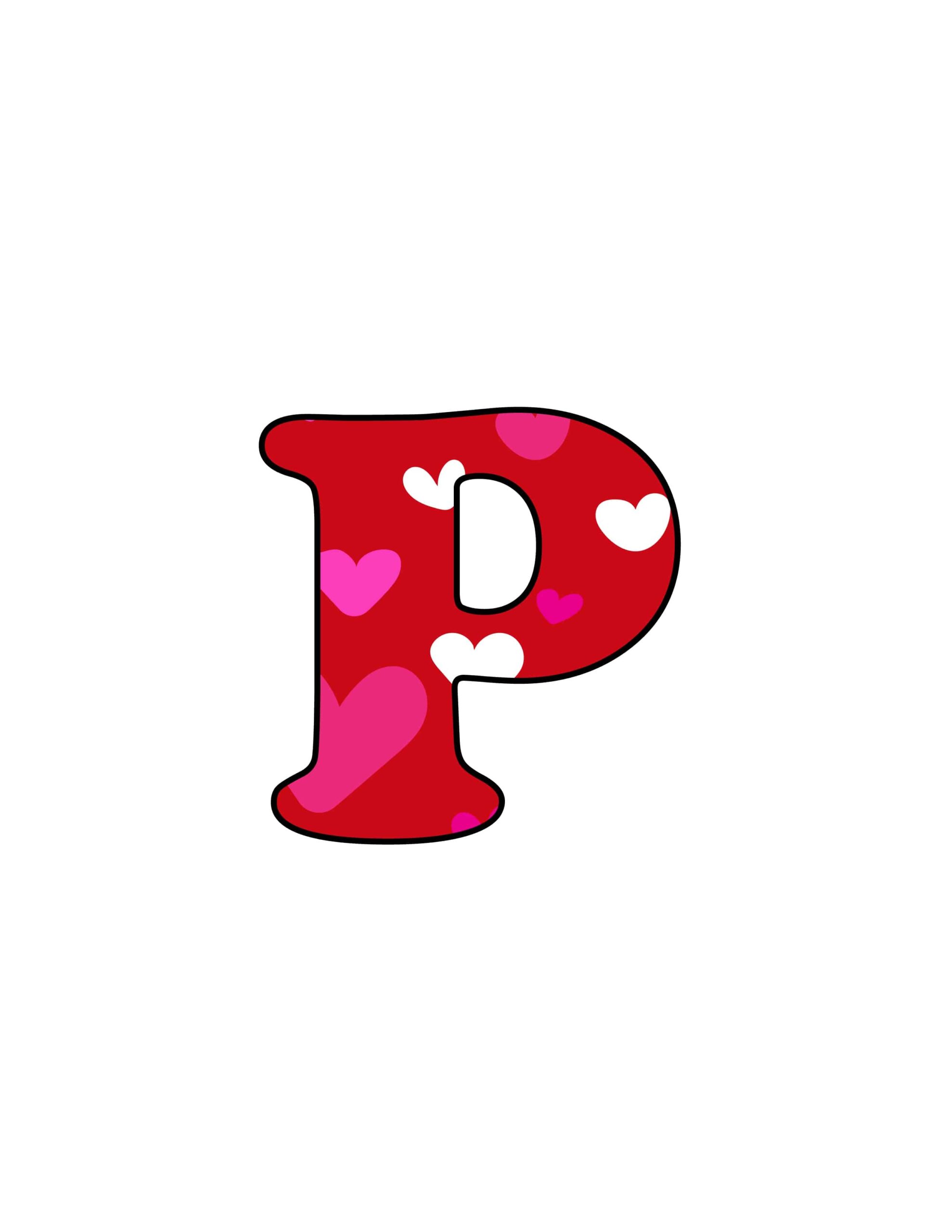 Free Printable Letter P Template