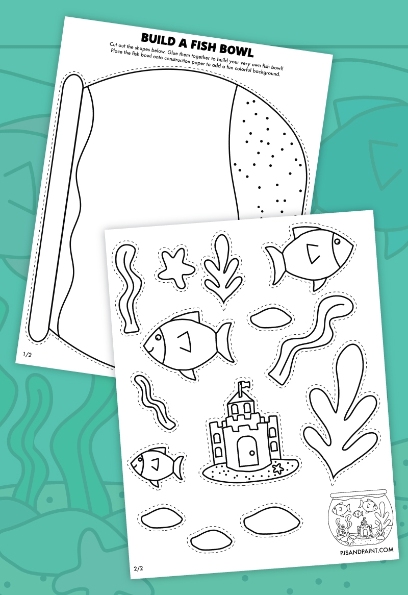 Free Printable Printable Fish Bowl Template Free Printable Printable Fish Bowl Template