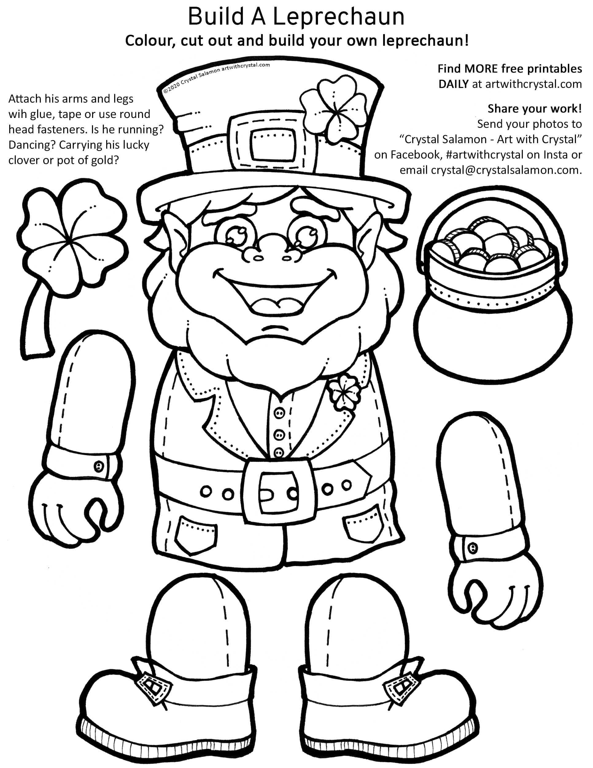 Free Printable Leprechaun Template Pdf