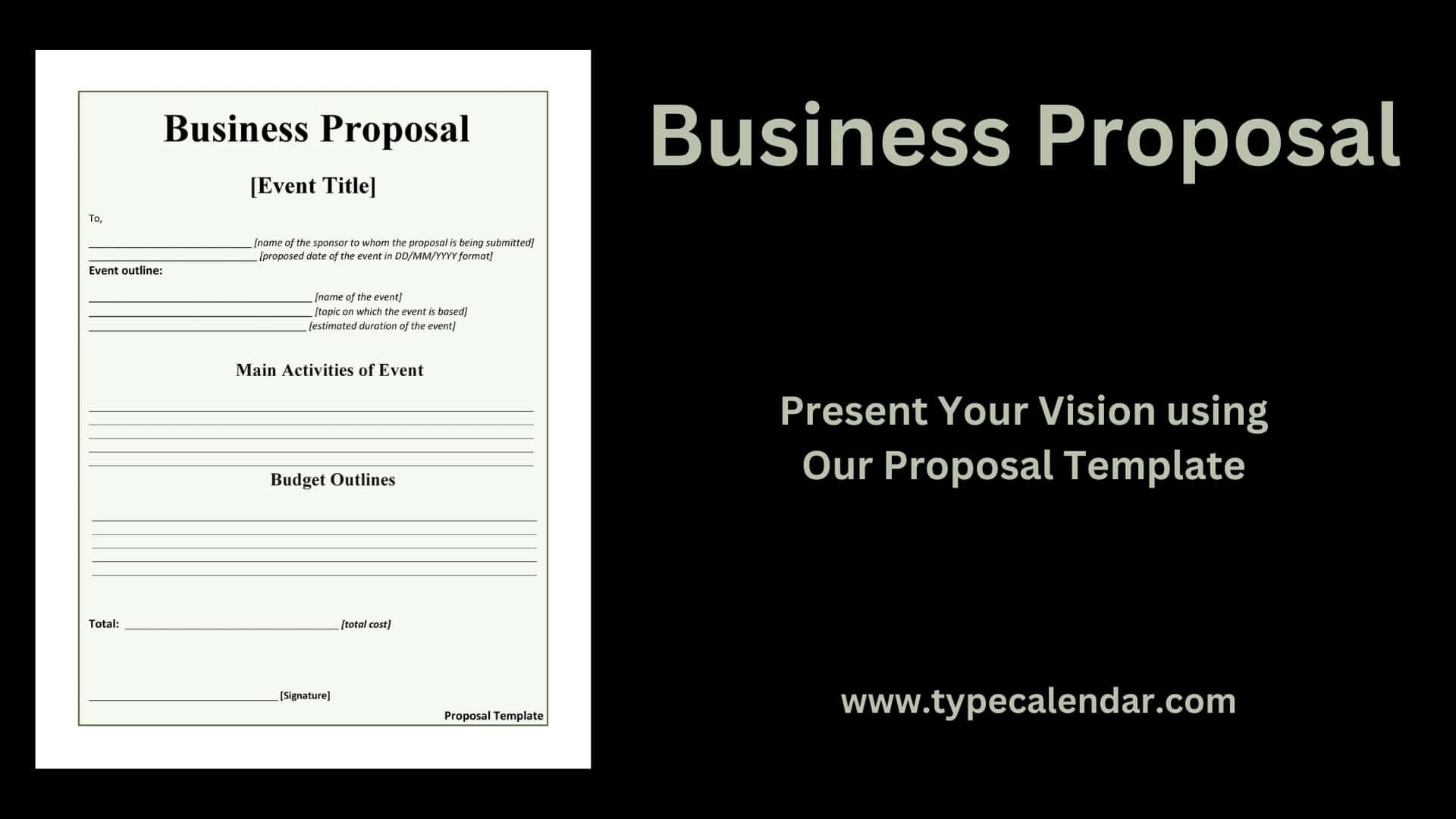 Free Printable Proposal Template