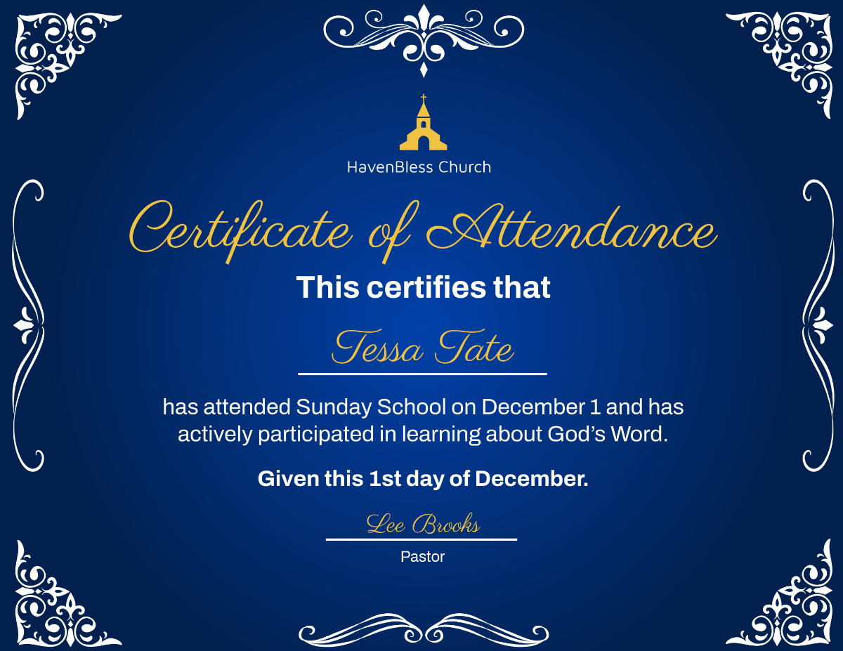 Free Printable Religious Certificate Templates