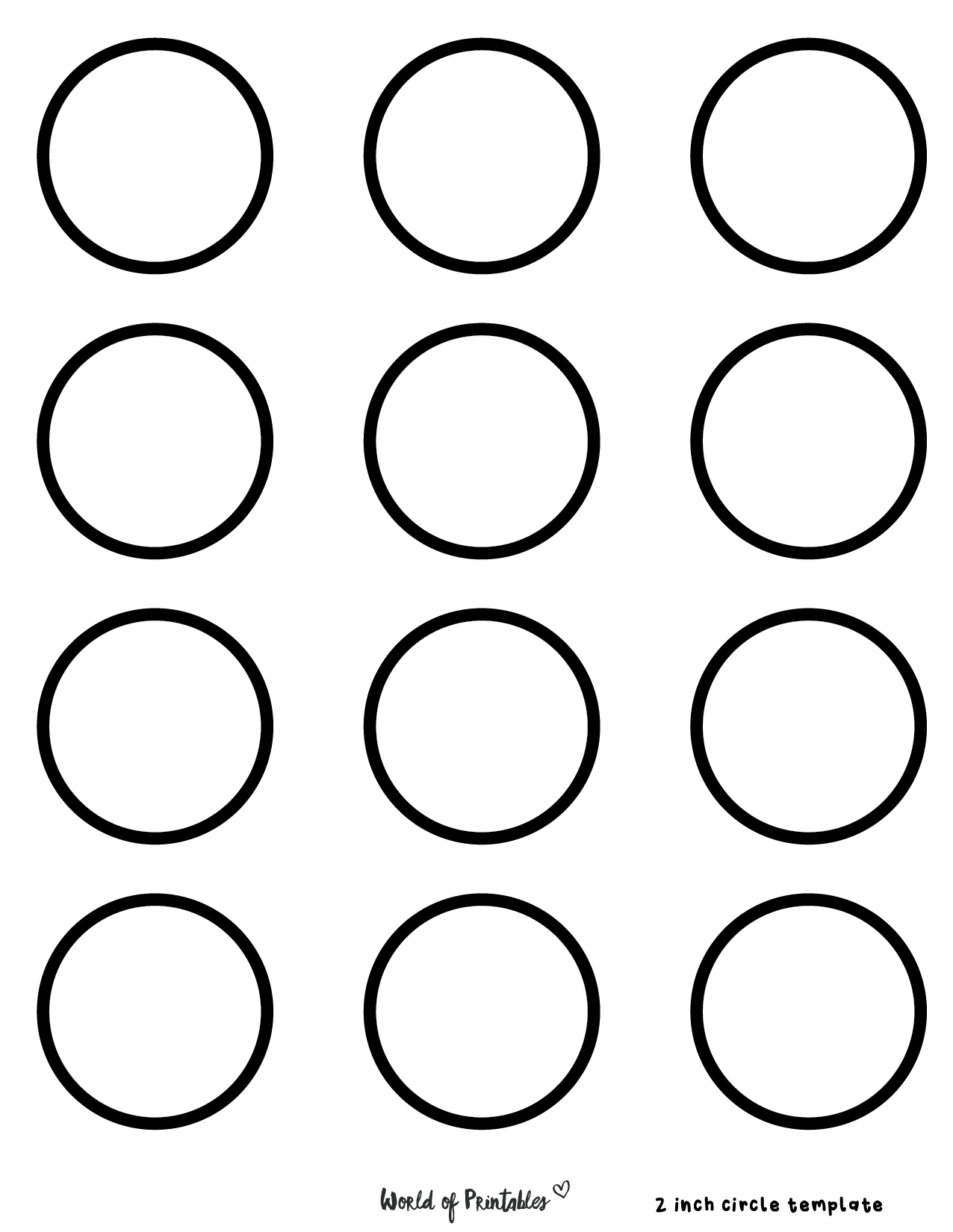 Free Printable Large Circle Template