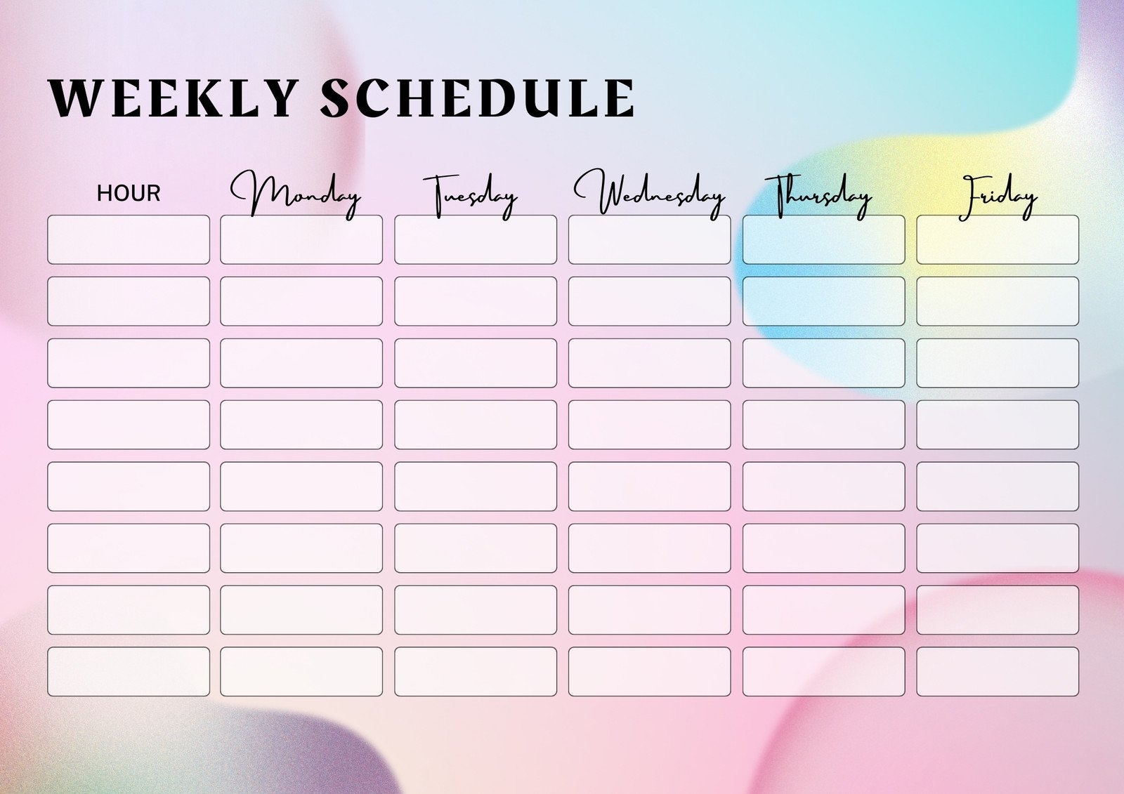Free Printable Class Schedule Templates To Customize Canva Free Printable Class Schedule Templates To Customize Canva