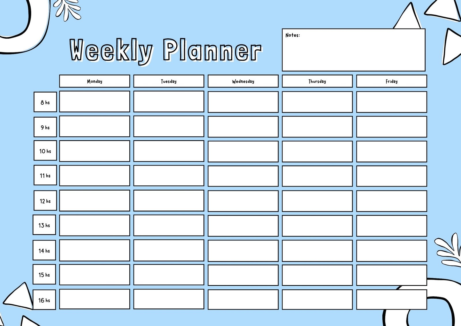 Free Printable School Schedule Template Free Printable School Schedule Template