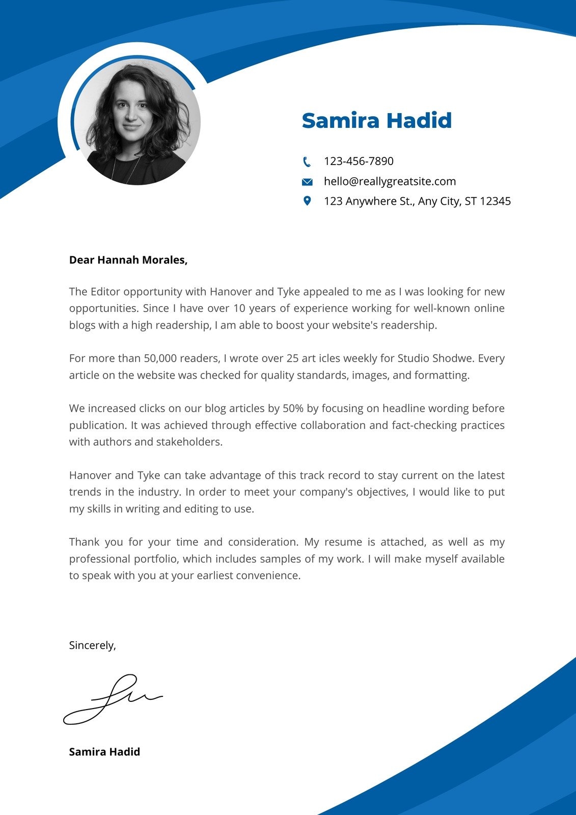 Free Printable Cover Letter Templates You Can Customize Canva