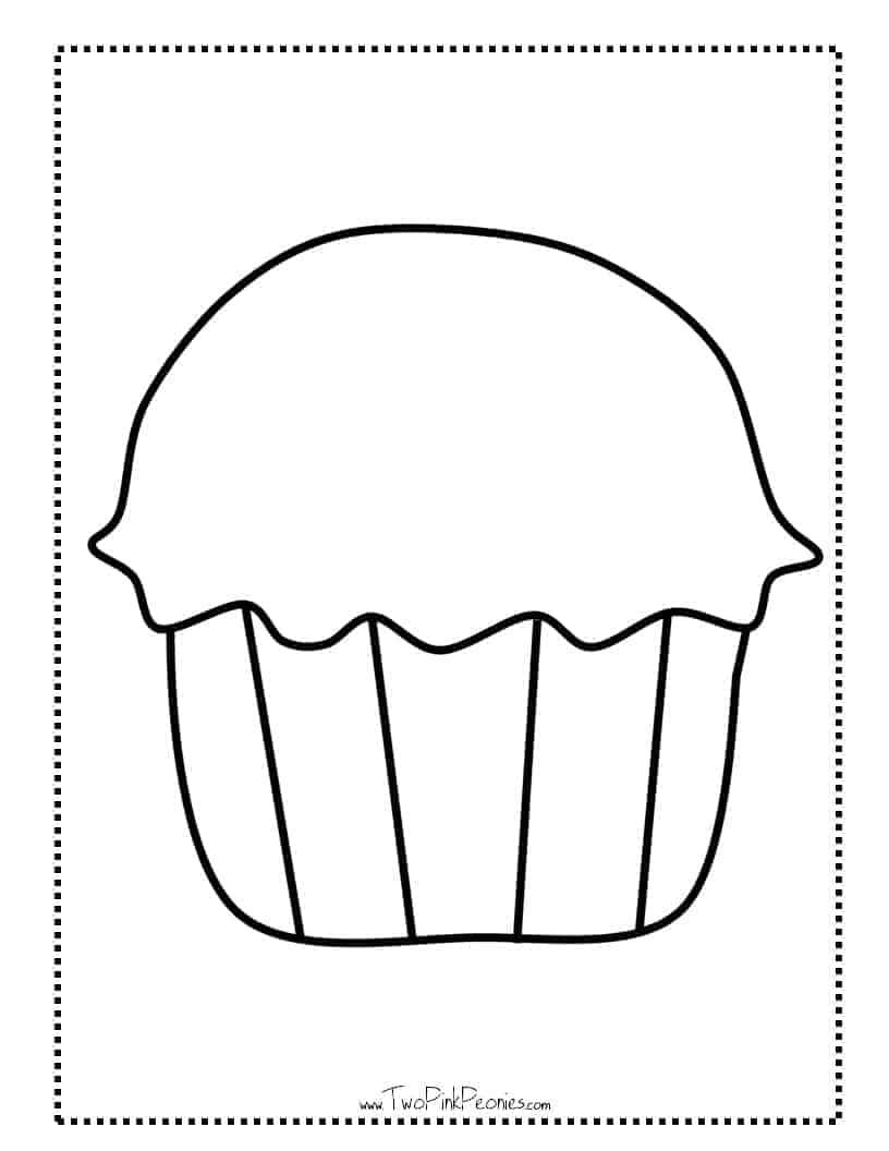 Free Printable Muffin Template