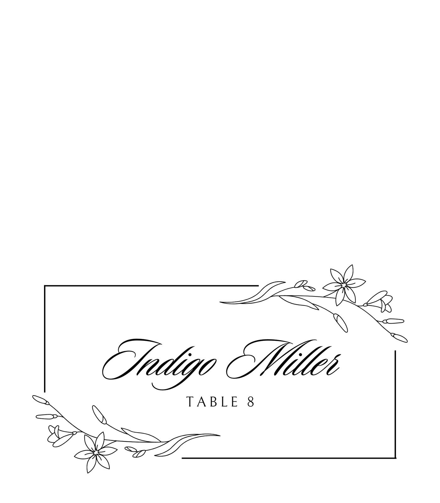 Free Printable Place Card Template Banquet
