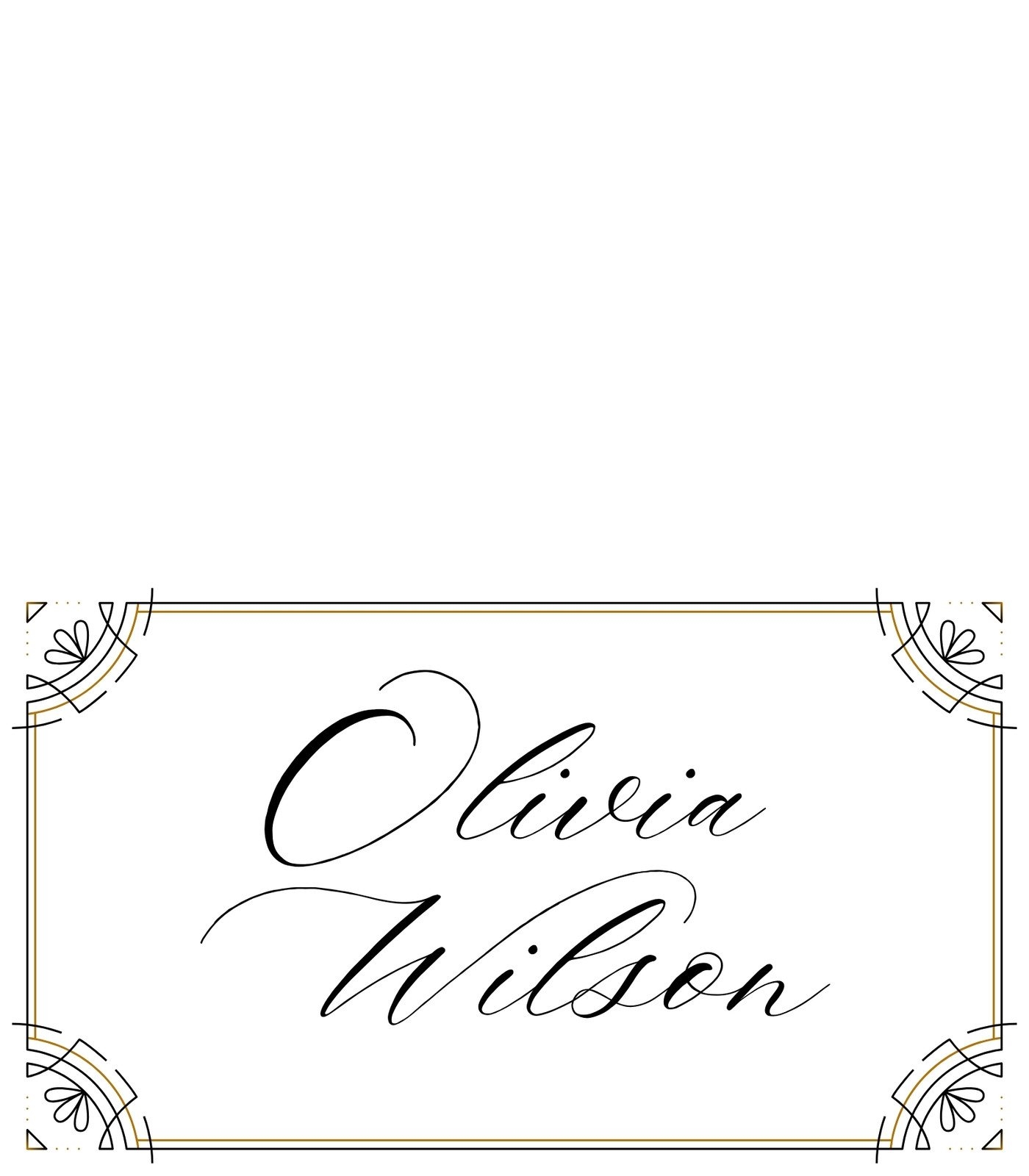 Free Printable Place Card Template Banquet