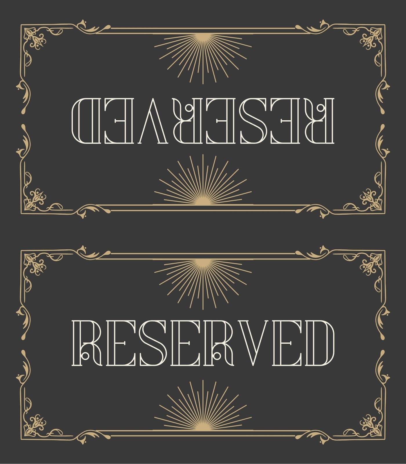 Free Printable Reserved Templates Free Printable Reserved Templates