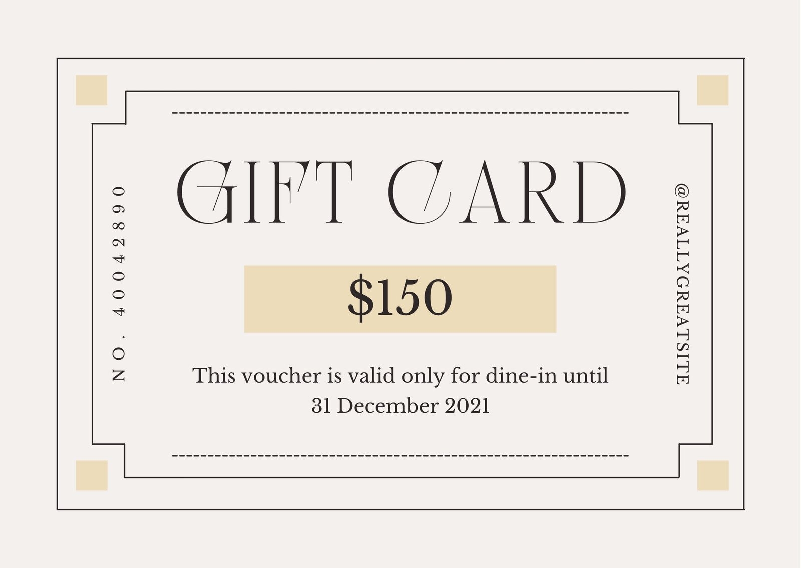 Free Printable Restaurant Gift Certificates Templates
