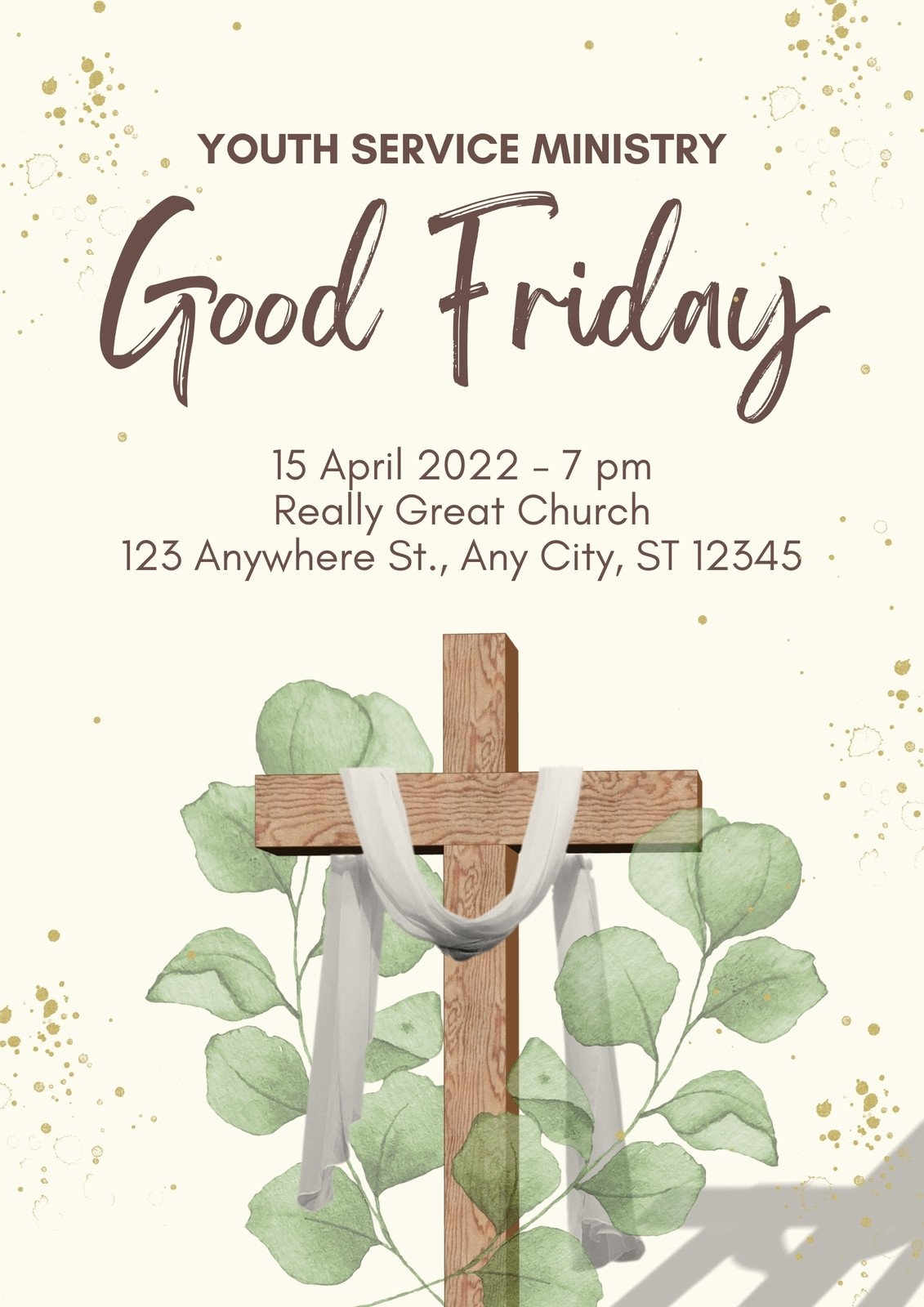 Free Printable Customizable Church Flyer Templates Canva