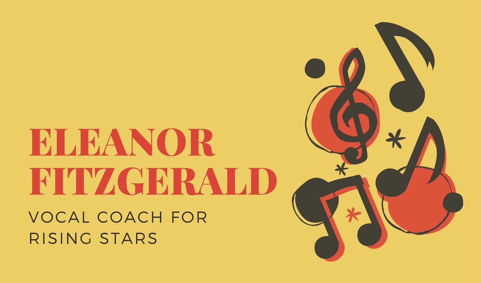 Free Printable Music Business Card Templates