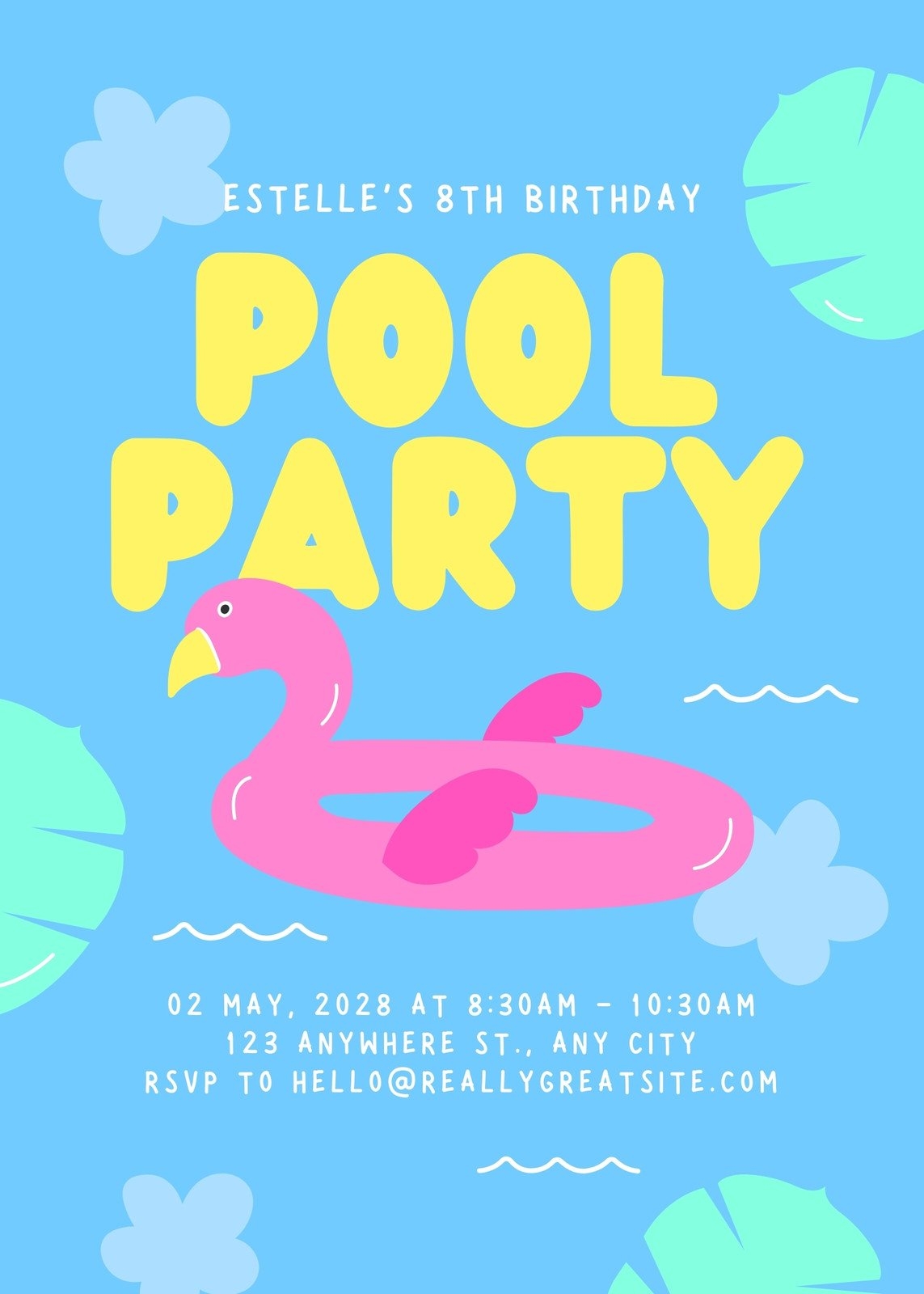 Free Printable Customizable Pool Party Invitation Templates Canva Free Printable Customizable Pool Party Invitation Templates Canva