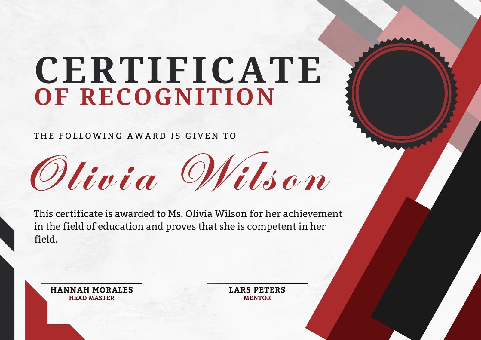 Free Printable Customizable Recognition Certificate Templates Canva Free Printable Customizable Recognition Certificate Templates Canva