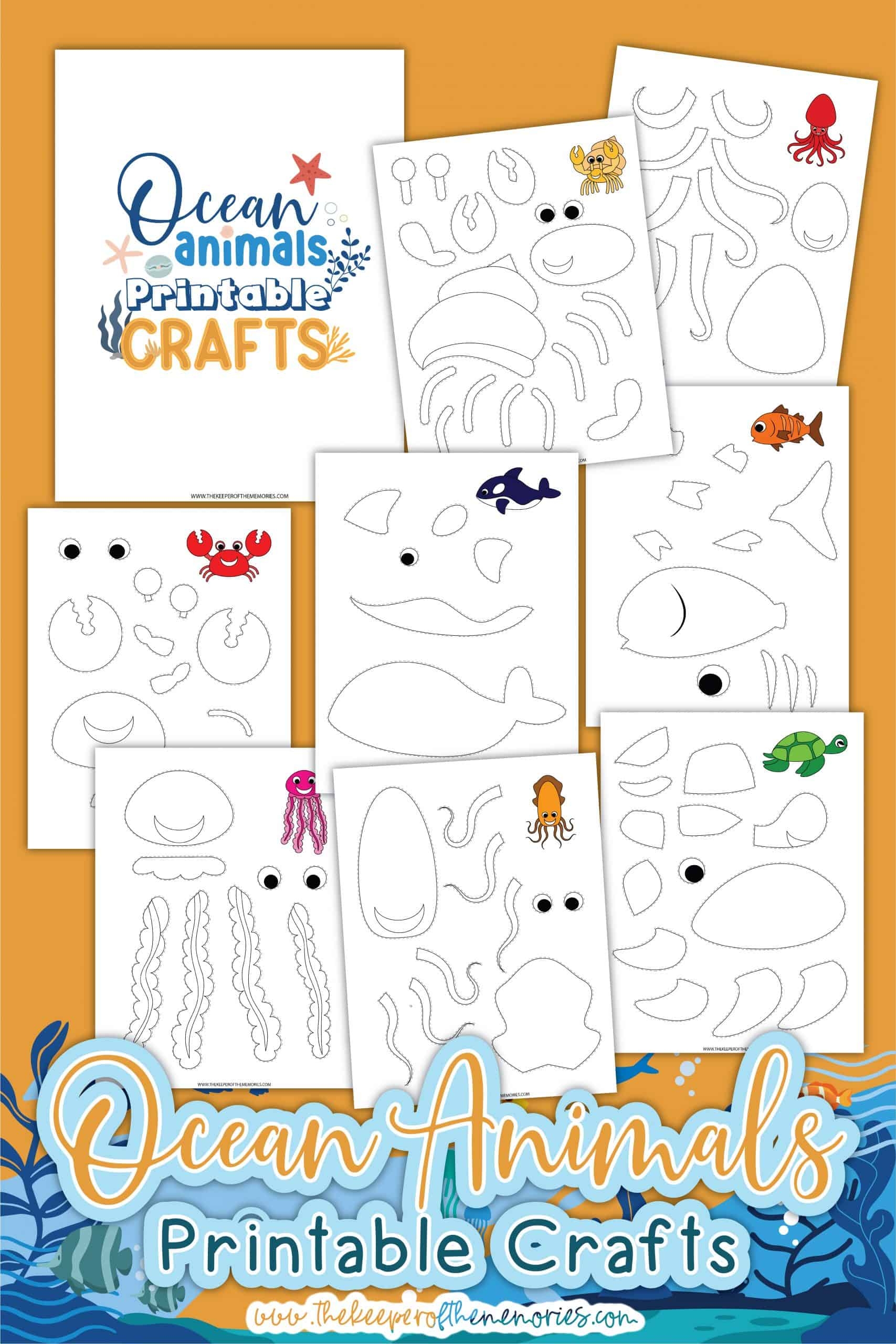 Free Printable Cut And Paste Ocean Crafts The Keeper Of The Memories