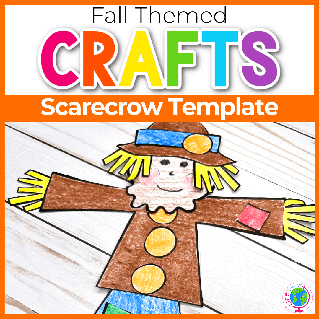 Free Printable Cut U0026 Paste Scarecrow Craft Template Free Printable Cut U0026 Paste Scarecrow Craft Template