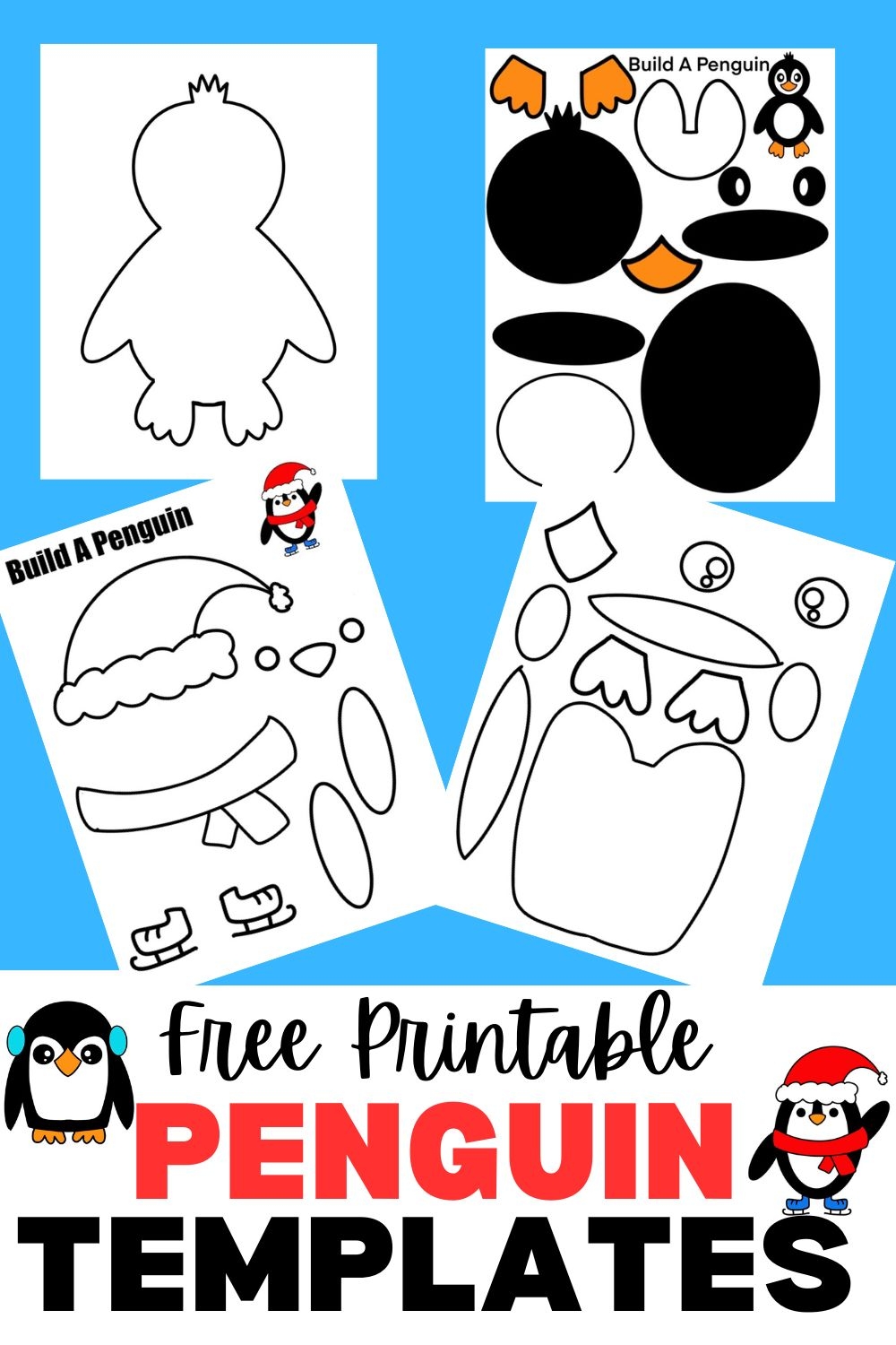 Free Printable Penguin Feet Template Free Printable Penguin Feet Template