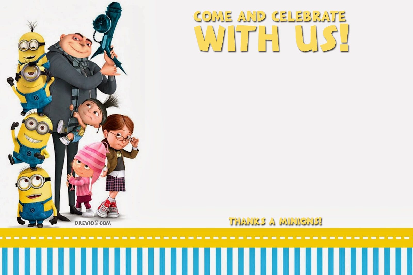 Free Printable Minion Invitations Template
