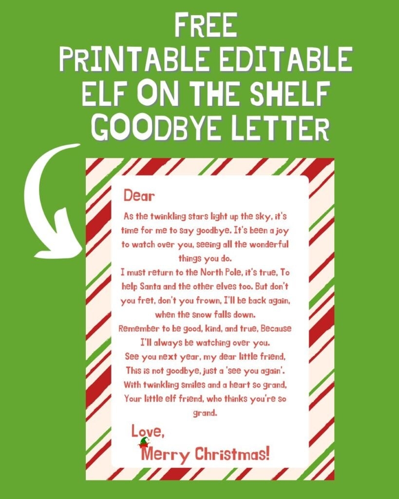 Free Printable Letter From Elves Template Free Printable Letter From Elves Template