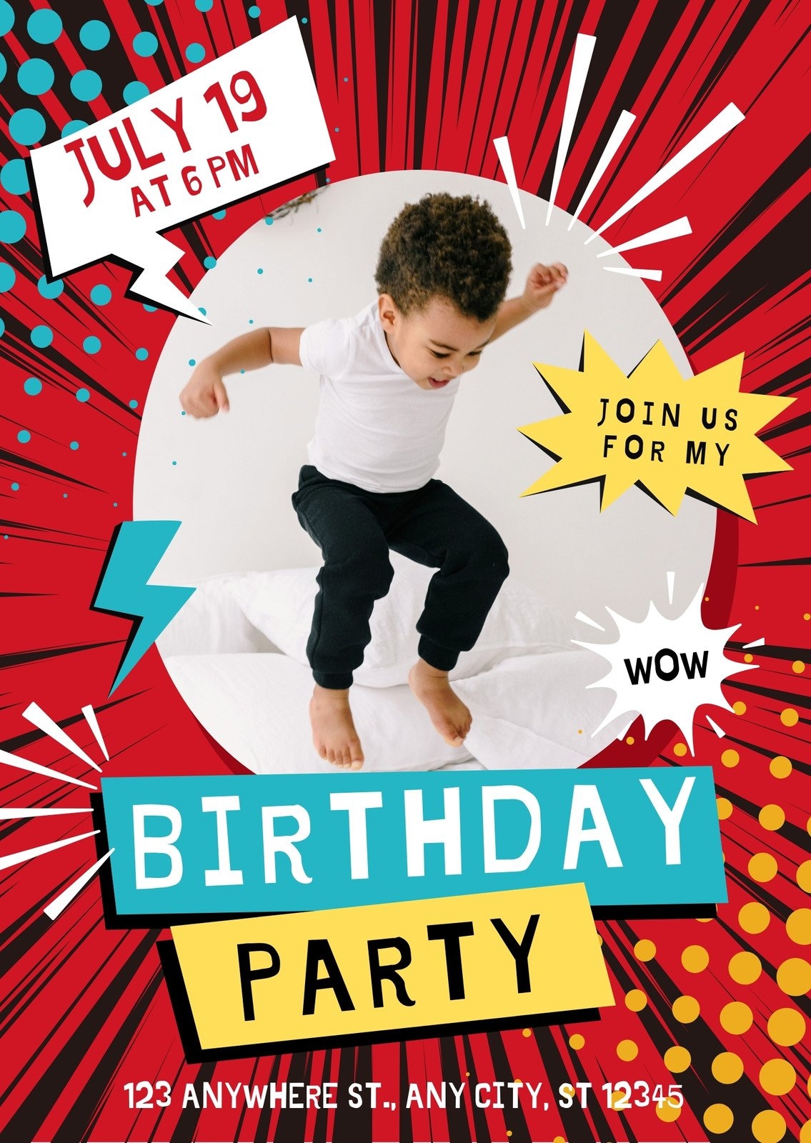 Free Printable Editable Kids Party Invitation Templates Canva Free Printable Editable Kids Party Invitation Templates Canva