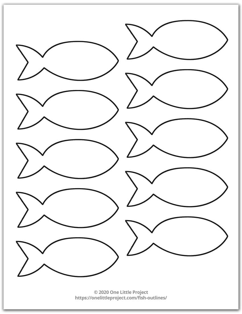 Free Printable Small Fish Template