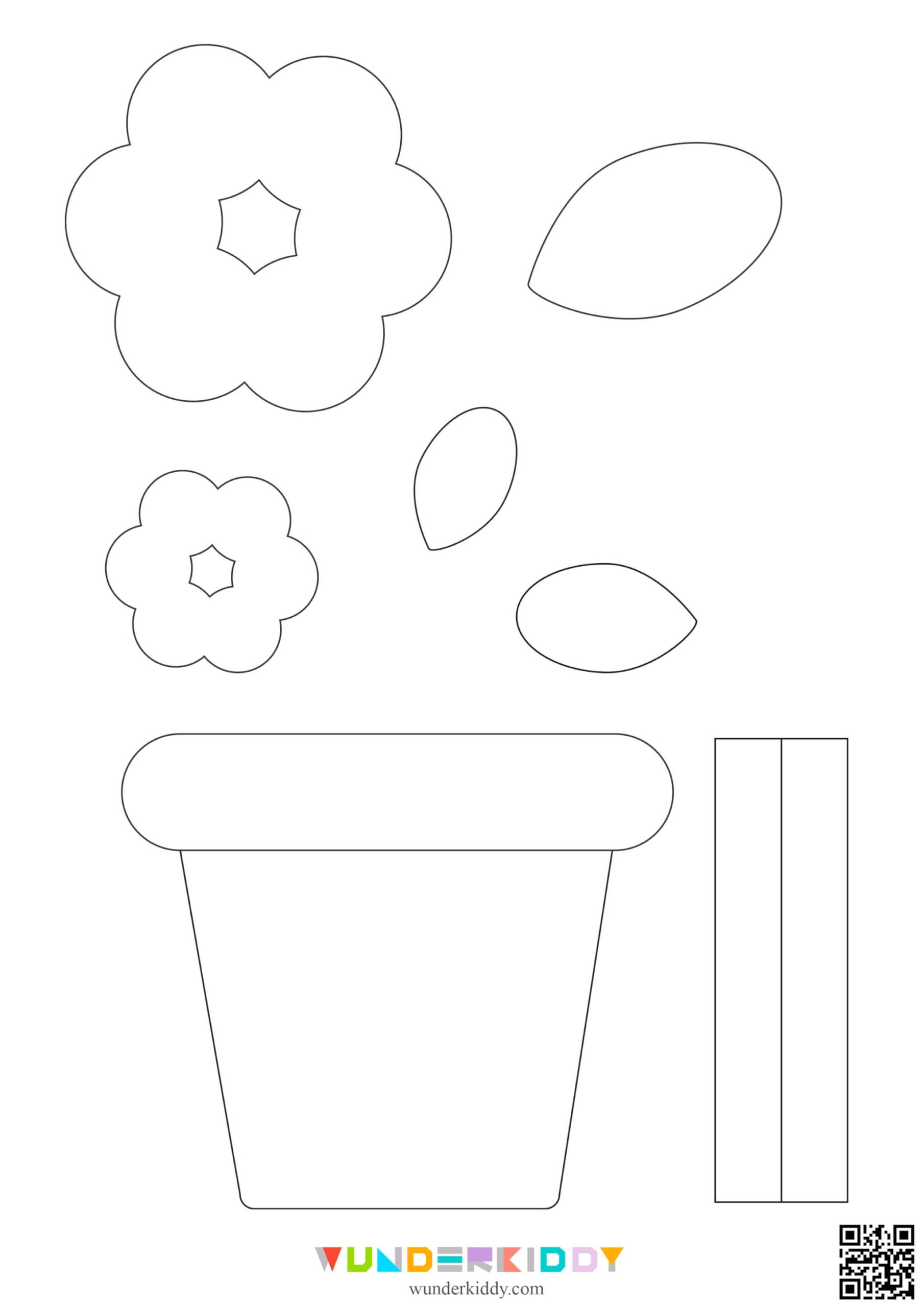 Free Printable Printable Flower Pot Template