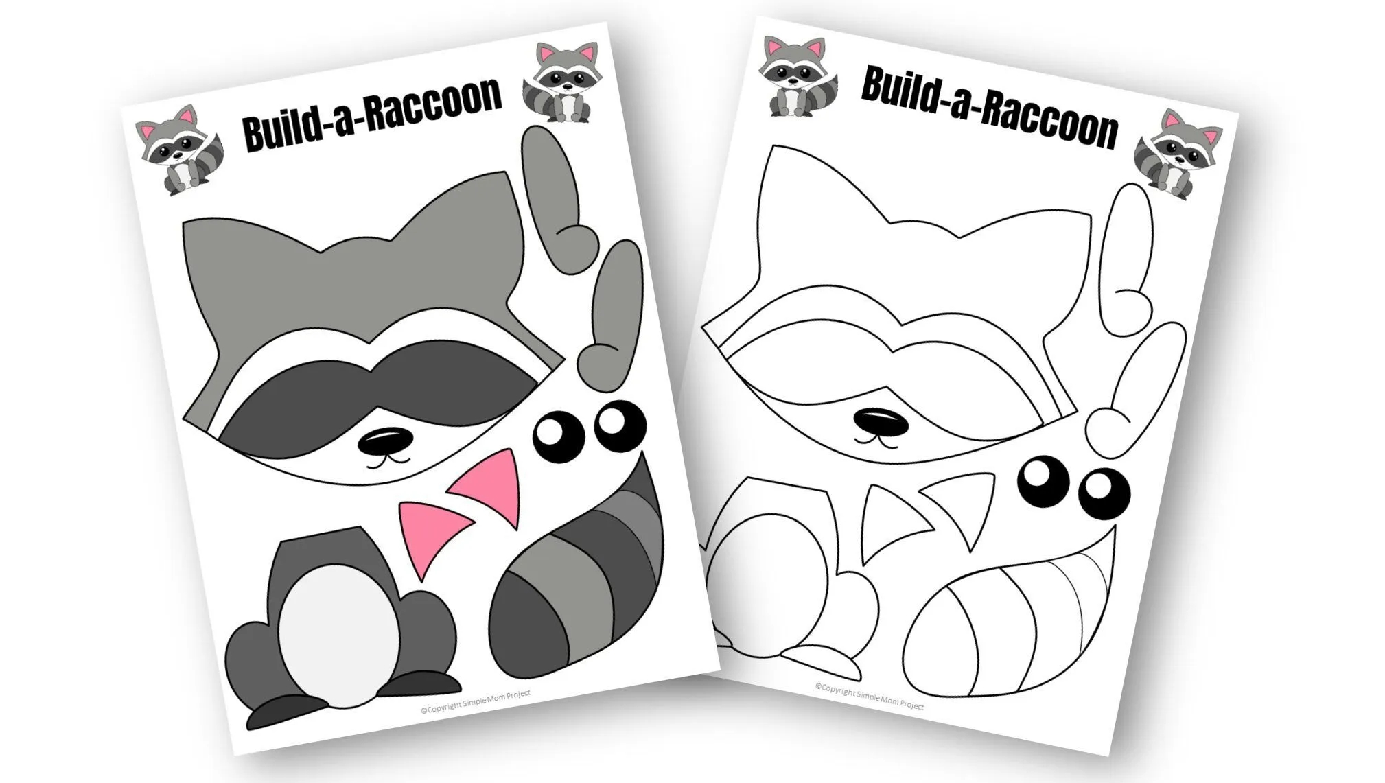 Free Printable Racoon Template
