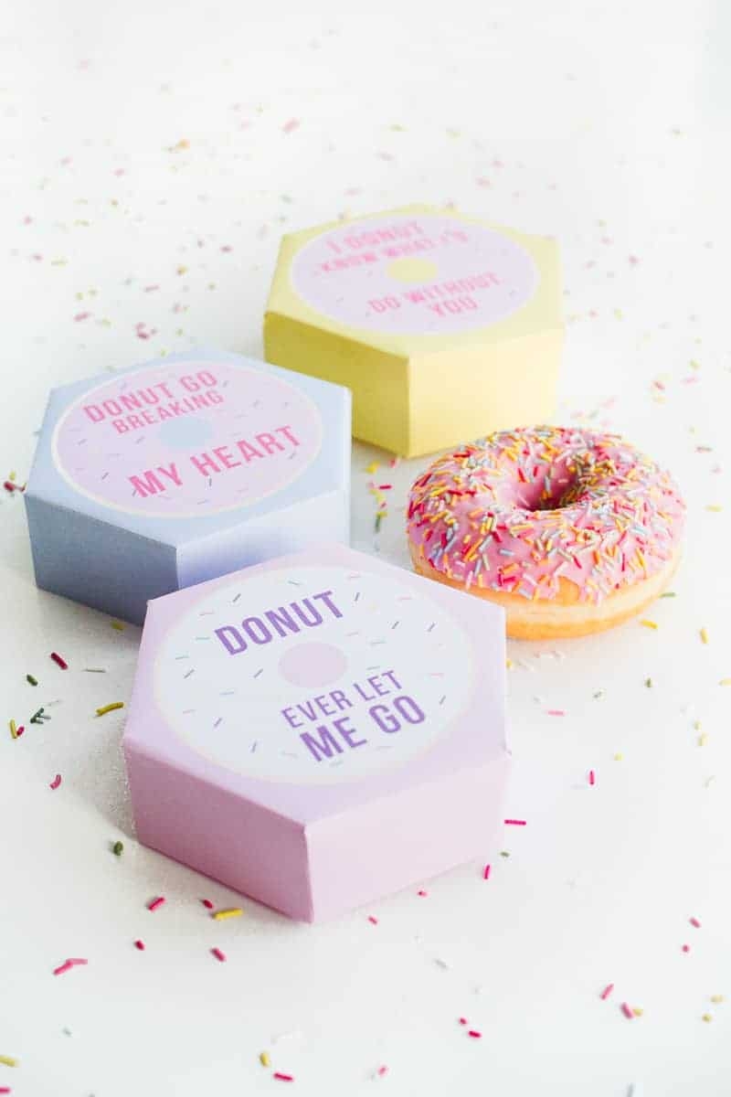 FREE PRINTABLE FUN PUN DONUT BOXES FOR YOUR VALENTINE Bespoke Bride Wedding Blog