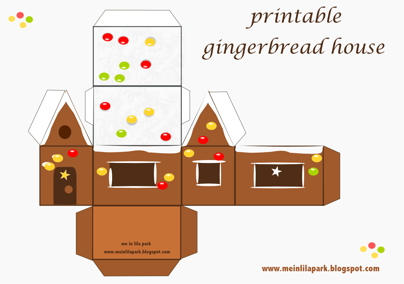 Free Printable Gingerbread House Ausdruckbares Lebkuchenhaus Worksheets Library