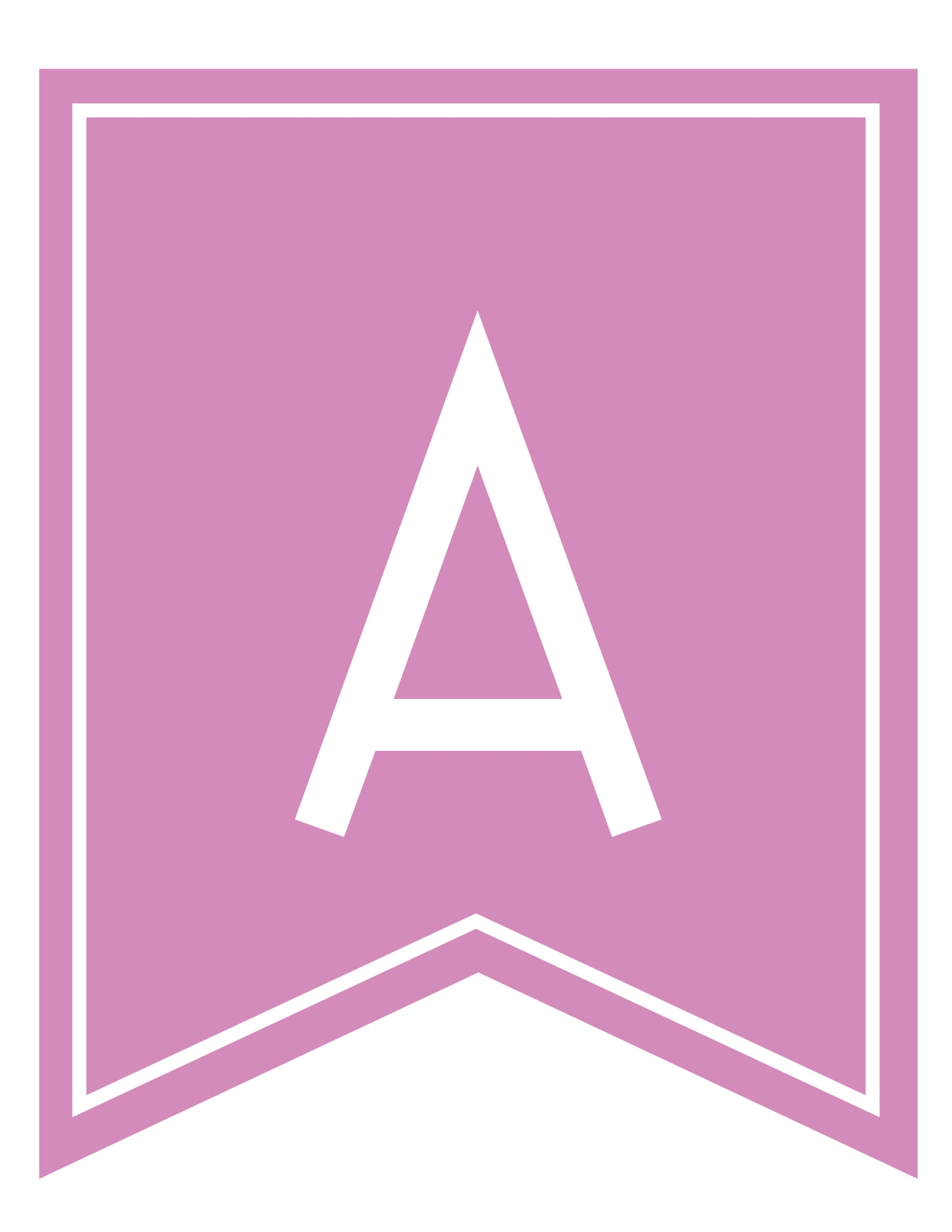 Free Printable Pink Alphabet Templates