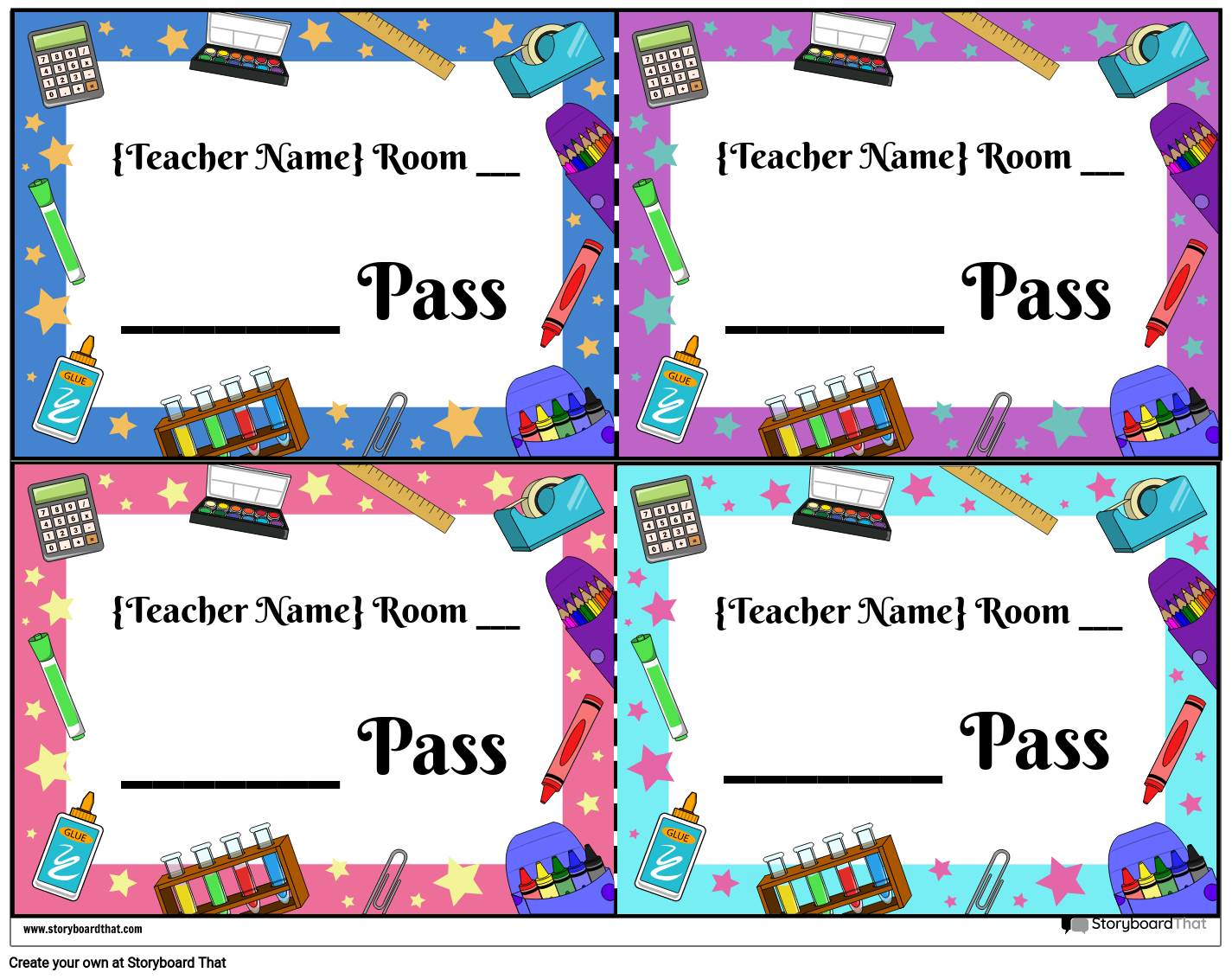 Free Printable Pass Template