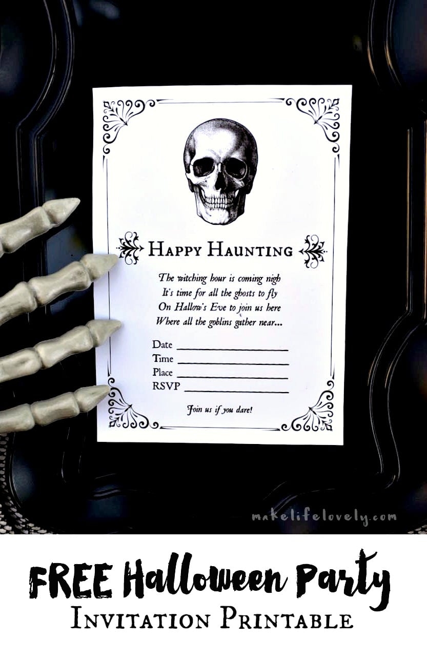 FREE Printable Halloween Invitations For Your Spooky Soiree FREE Printable Halloween Invitations For Your Spooky Soiree
