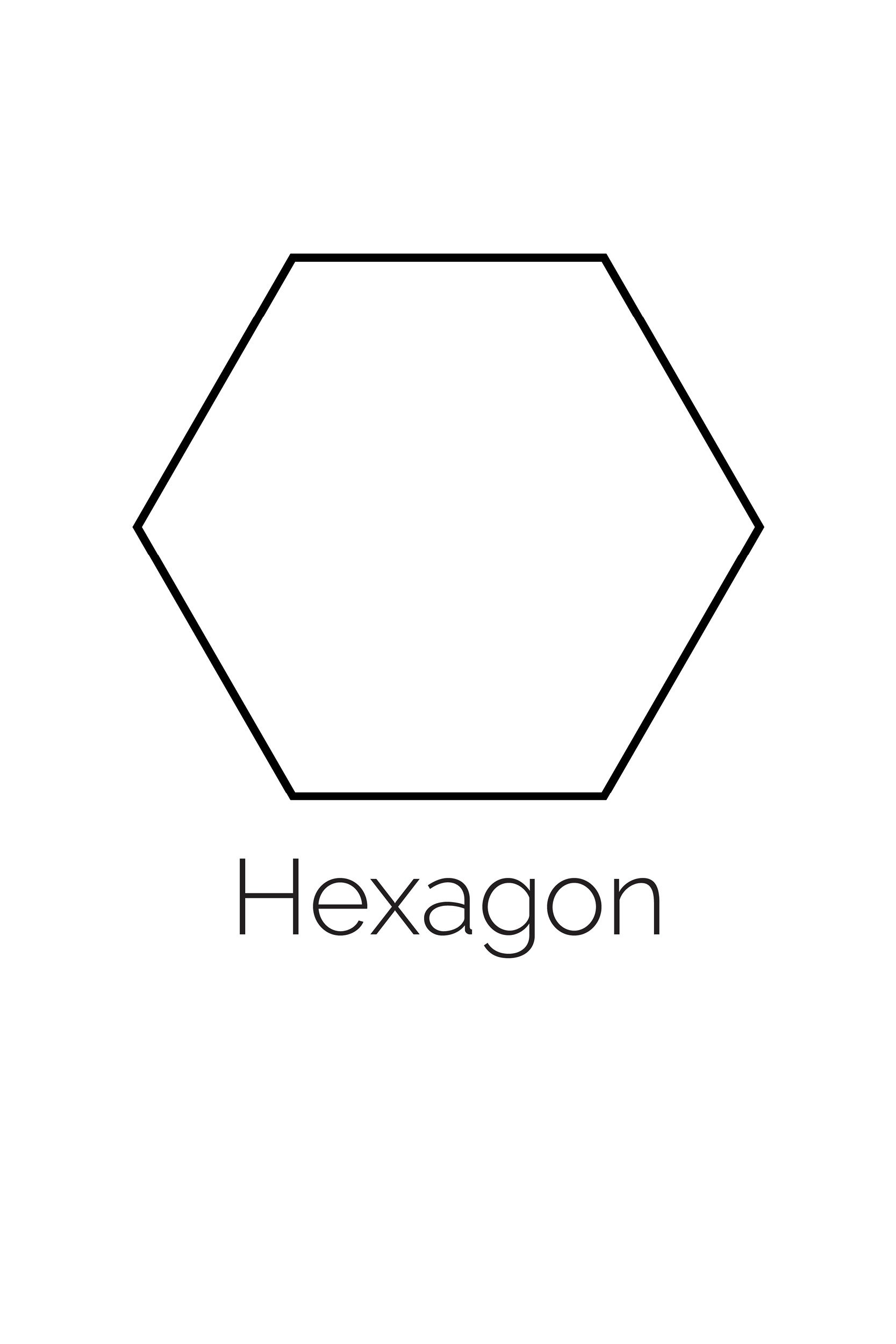 Free Printable Small Hexagon Template