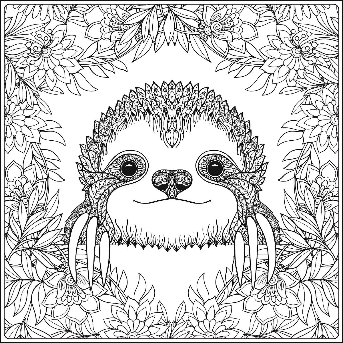 Free Printable Sloth Craft Template