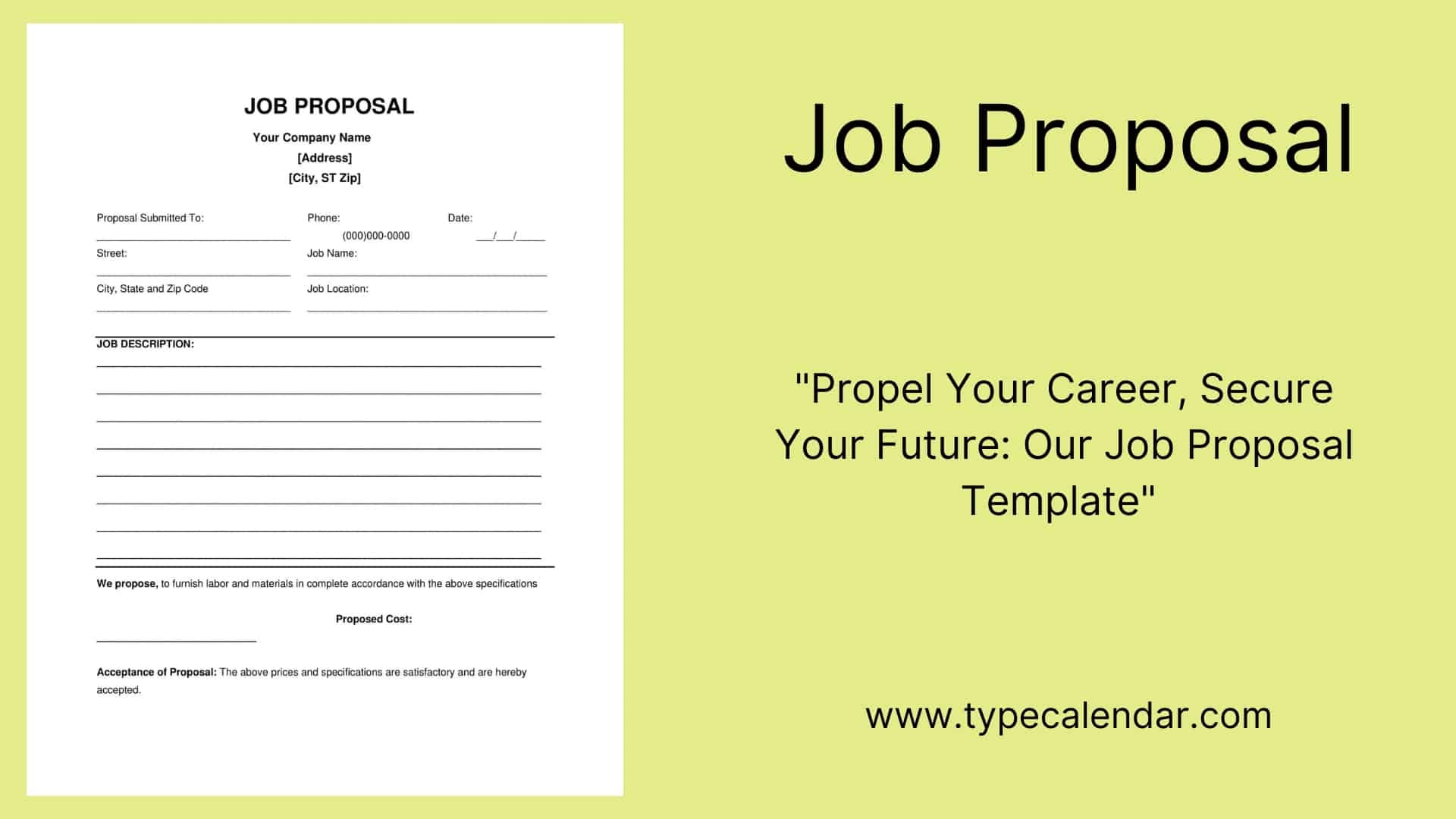 Free Printable Job Proposal Templates Word PDF Construction Cleaning Free Printable Job Proposal Templates Word PDF Construction Cleaning